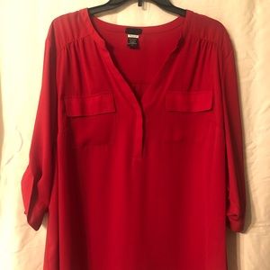 Torrid Georgette Size 2 red Blouse